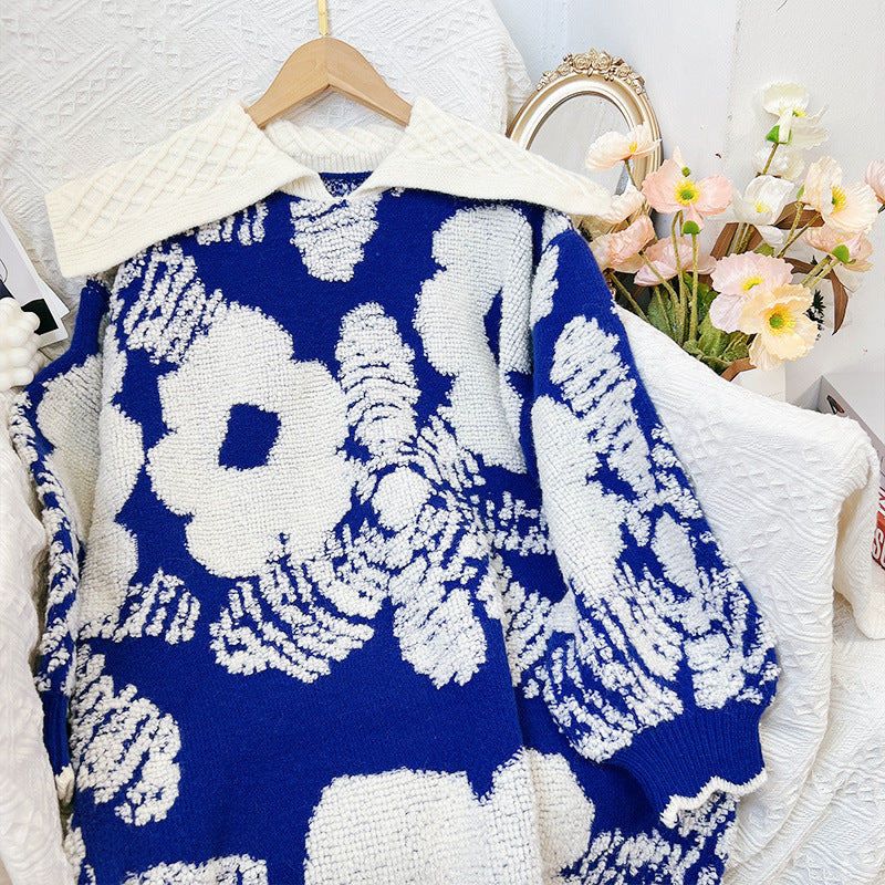 French Lazy Style Women's Loose Sweater