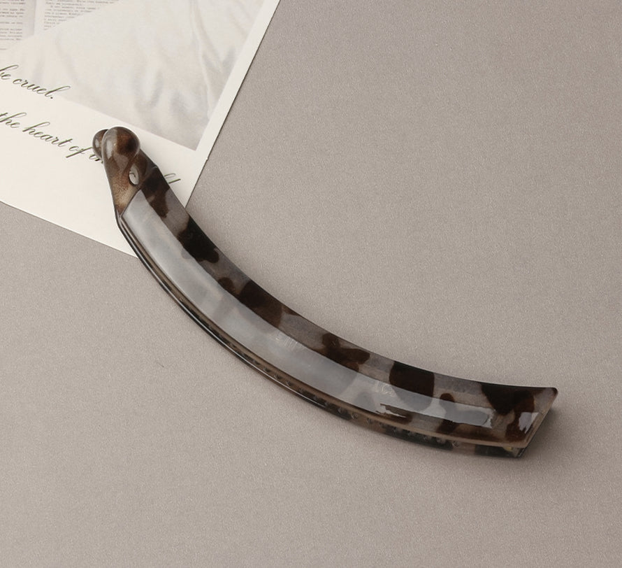 Multi-functional Vertical Leopard-print Banana Hair Clip