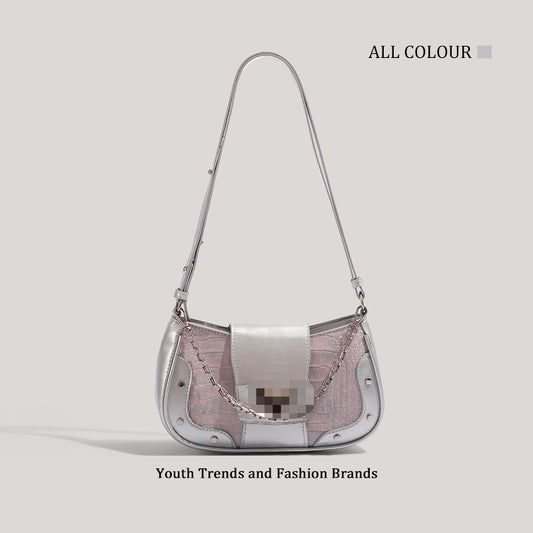 Fashionable Crossbody Shoulder Or Underarm Mini Square Bag