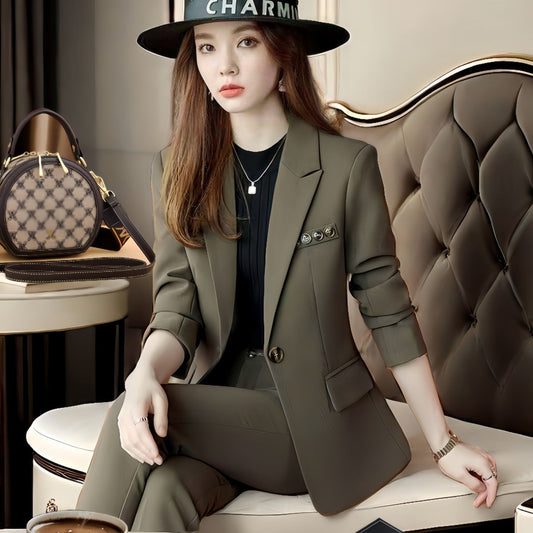 New Springautumn Petite Blazer For Womenslimming And Stylish