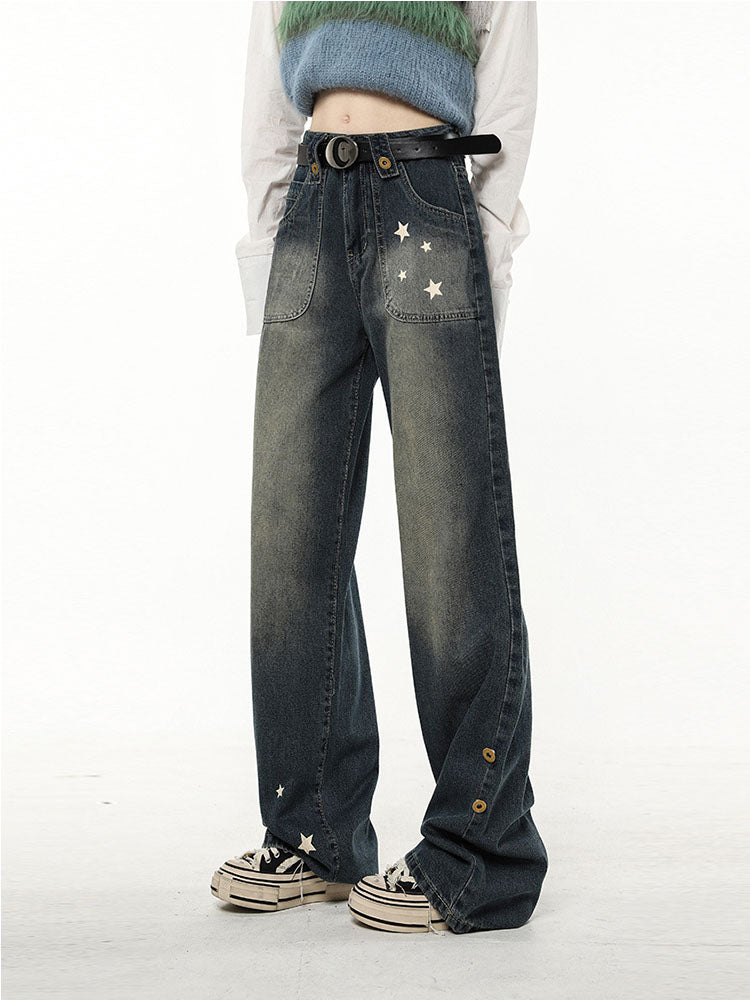 American High Street Design Star Jeans Girl