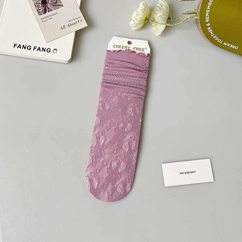 Women's Fashion Mesh Breathable Lace Socks