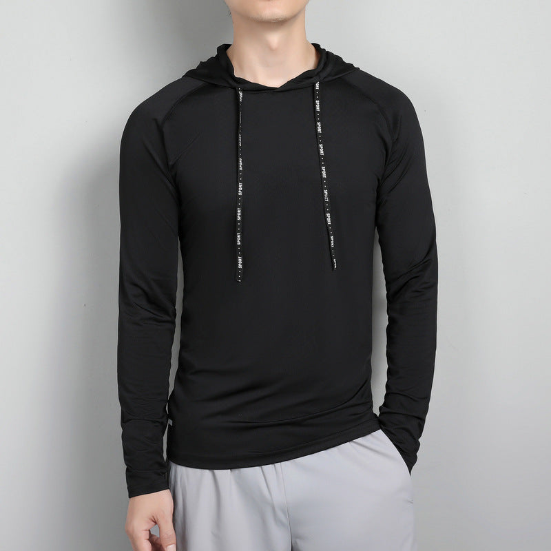 Loose-Fitting, Sweat-Absorbent Running Hoodie Pullover For Fitness