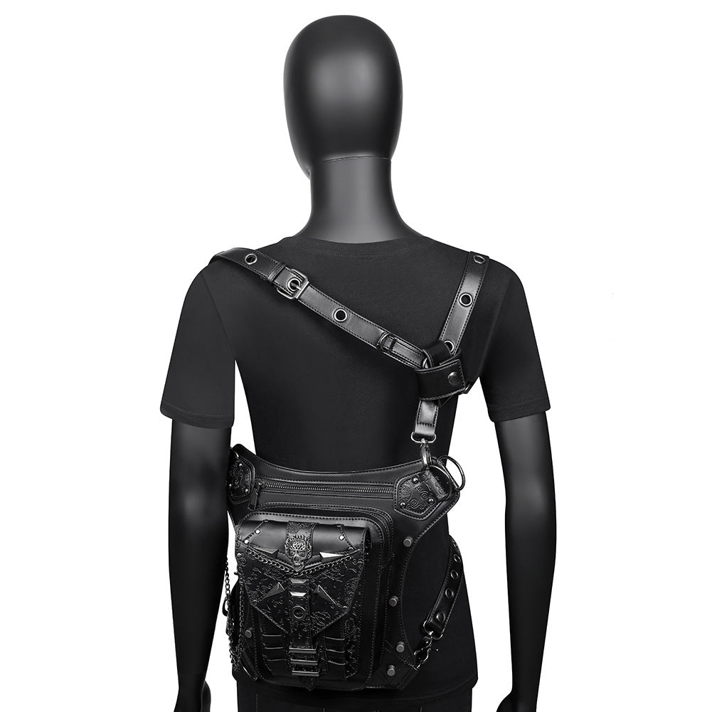 Skull Chain Bag Outdoor Motorcycle Belt Bag