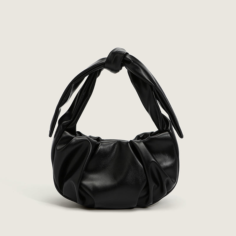 Simple And Niche Design Folds Soft Small Bag New Foreign Style Wild Ins Knotted Underarm Bag Messenger Bag
