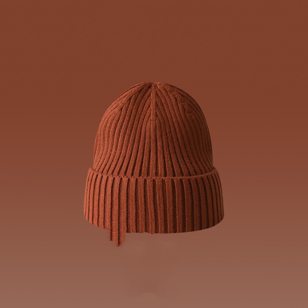 Snavset orange baret i uld til piger efterår og vinter