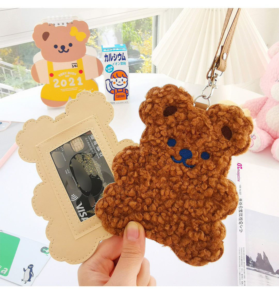 Love Student Cartoon Bus Card Set With Rope