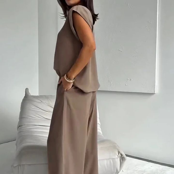 European And American Autumn And Winter New Sleeveless Solid Color