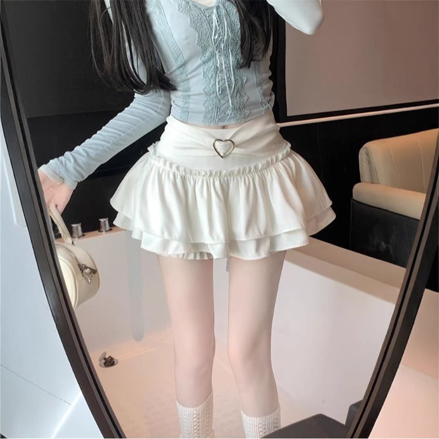Ballet-style White Tutu Skirt For Women