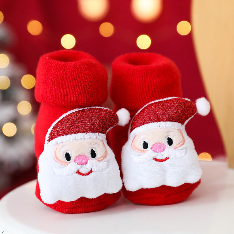 Autumn And Winter Terry Thickened Glued Non-slip Baby Floor Socks
