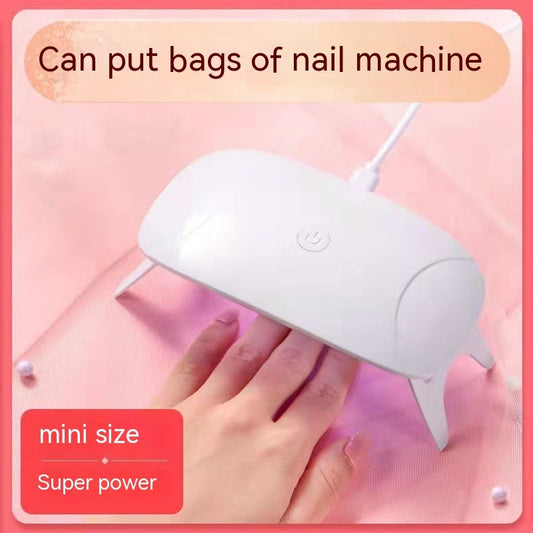 Mini Small Folding Mouse Hot Lamp Handheld Phototherapy Machine Nail Baking Drying UV Curing