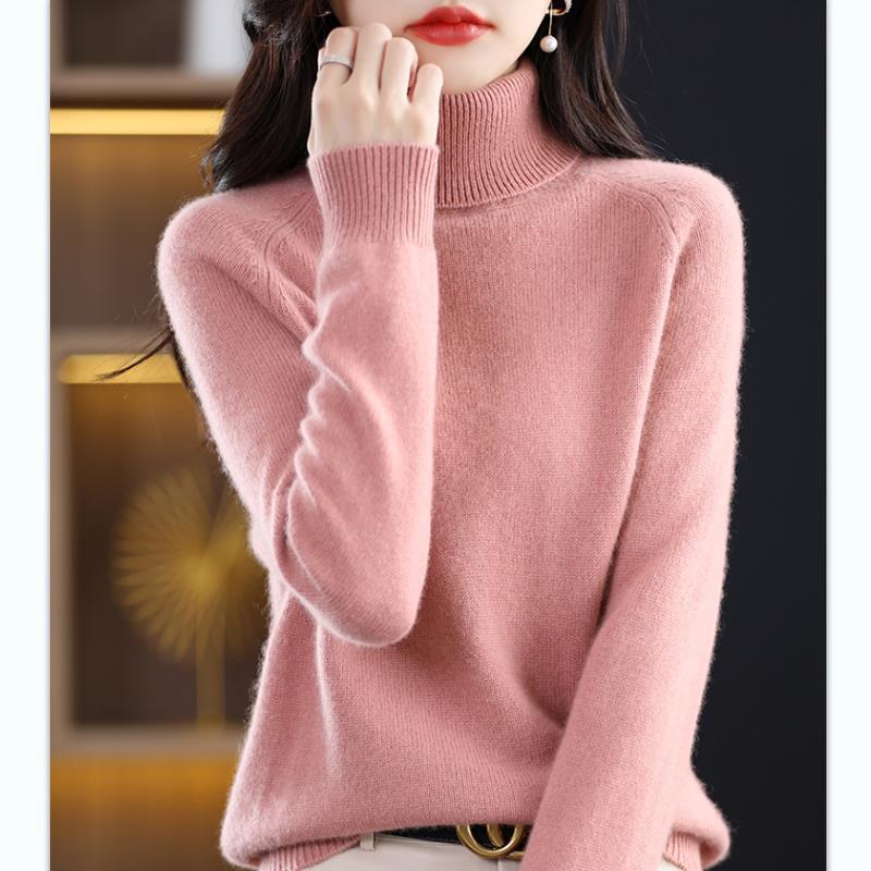 Løs, tyk langærmet sweater til kvinder i store størrelser