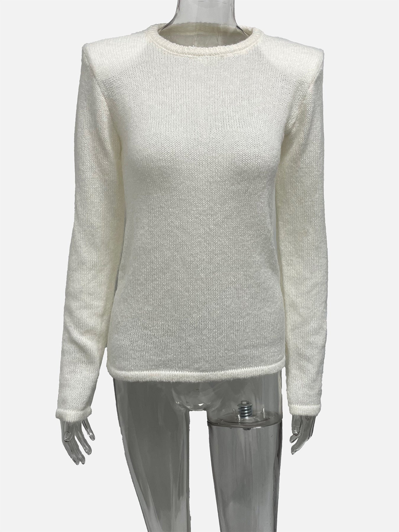 New Color Block Versatile Knitted Casual Top For Women
