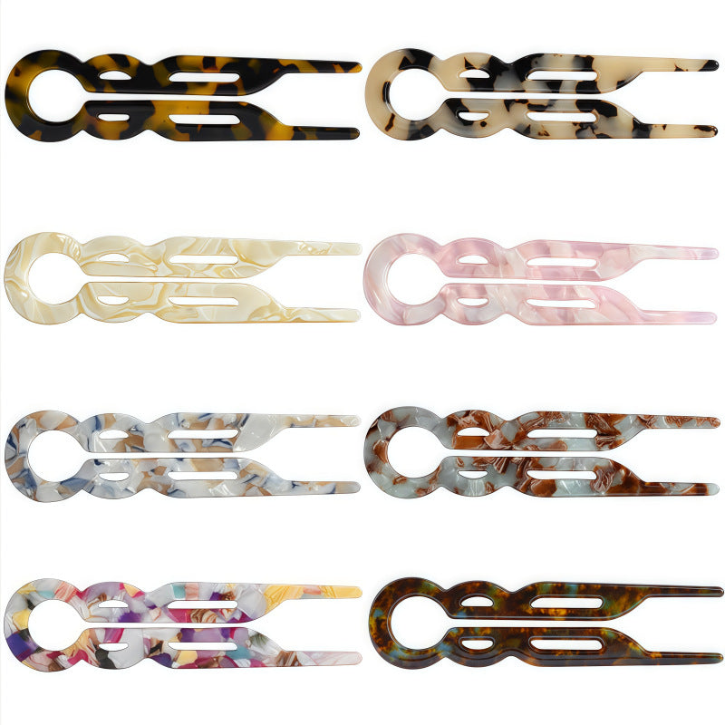 Acetate Hairpin U-shaped French Style