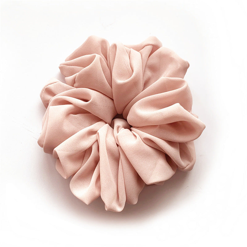 Chiffon Monochrome Bottoming Large Intestine Ring