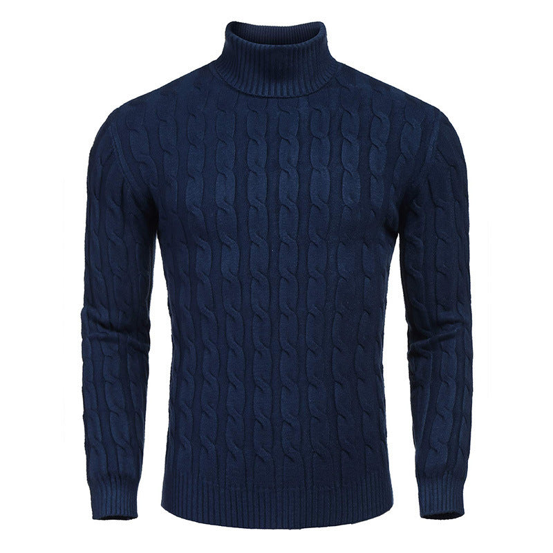 Men's Sweater Long-sleeved Knitted Turtleneck Bottoming Shirt