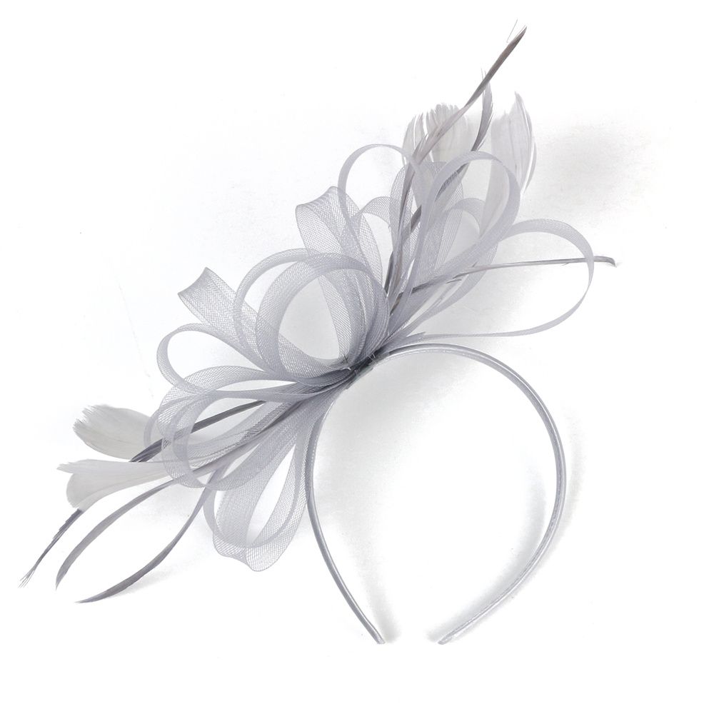 Simple Retro Hairpin Mesh Feather Hair Accessories