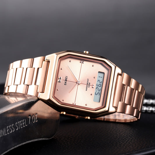 Mens Multifunctional Sports Waterproof Alarm Electronic Watch