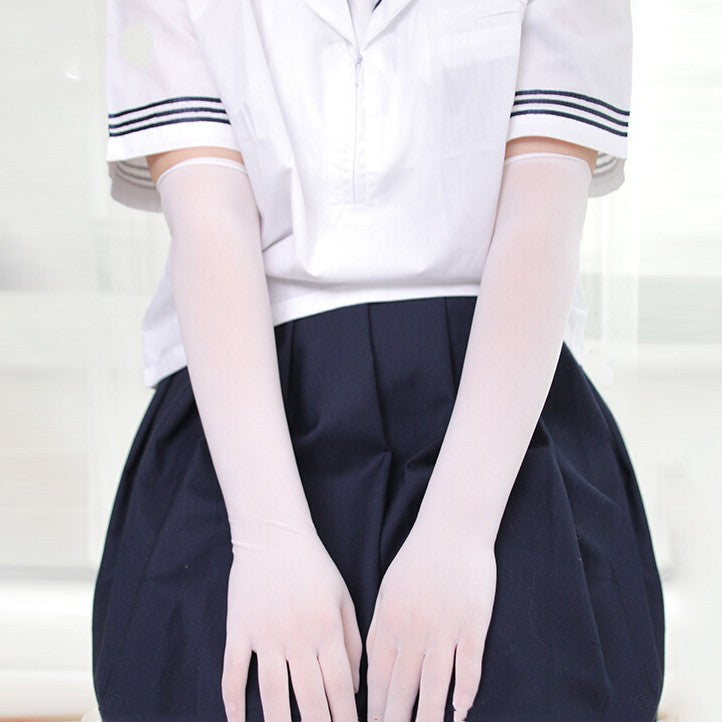 Ultra-thin Five Finger Pantyhose Gloves Seamless Anti Hook Silk