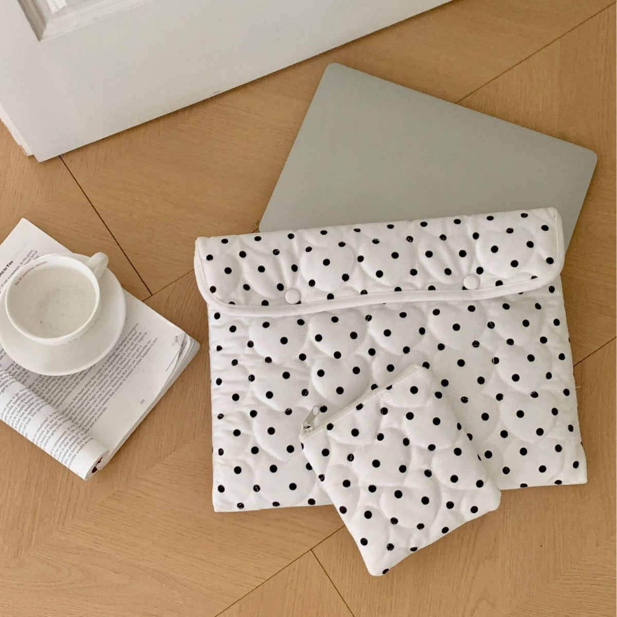 Love Polka Dot Liner Bag Ins Style Korean Simple