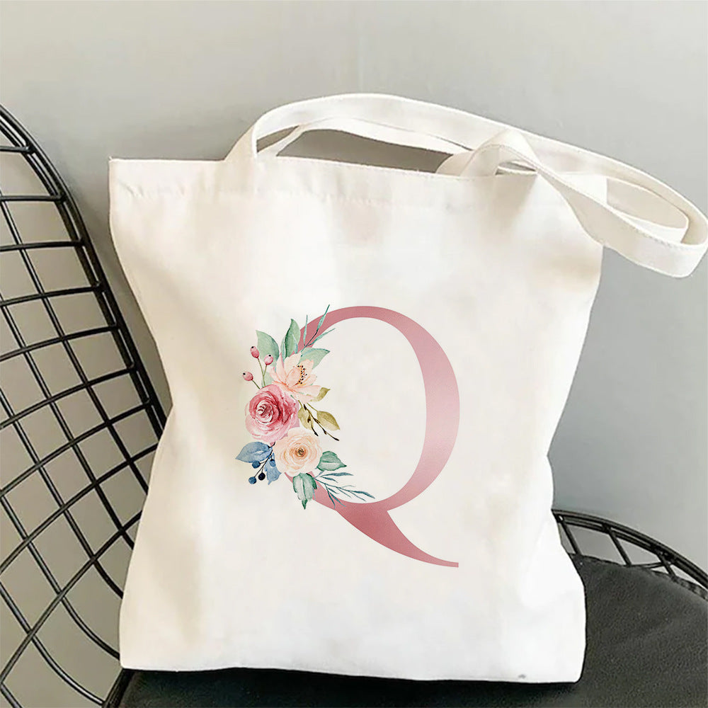 Printed Single Shoulder Folding Shopping Bag
