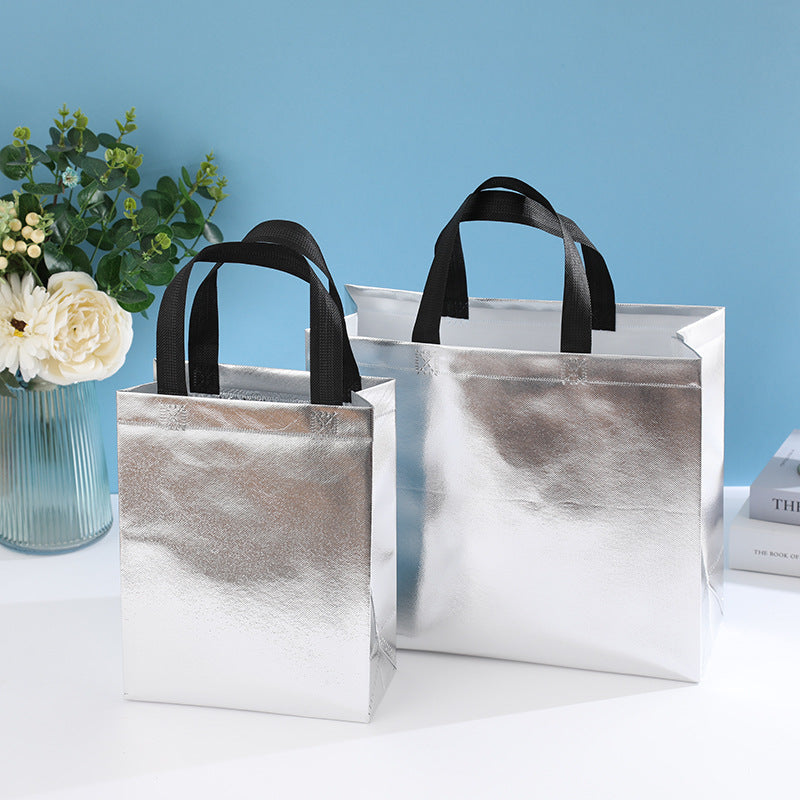 Aluminum Coated Non-woven Folding Tote Bag