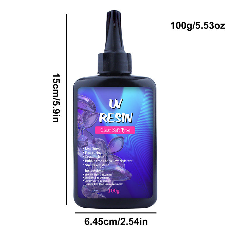Uv Transparent Soft Epoxy Transparent Crystal Glue Epoxy Yellow Resistant