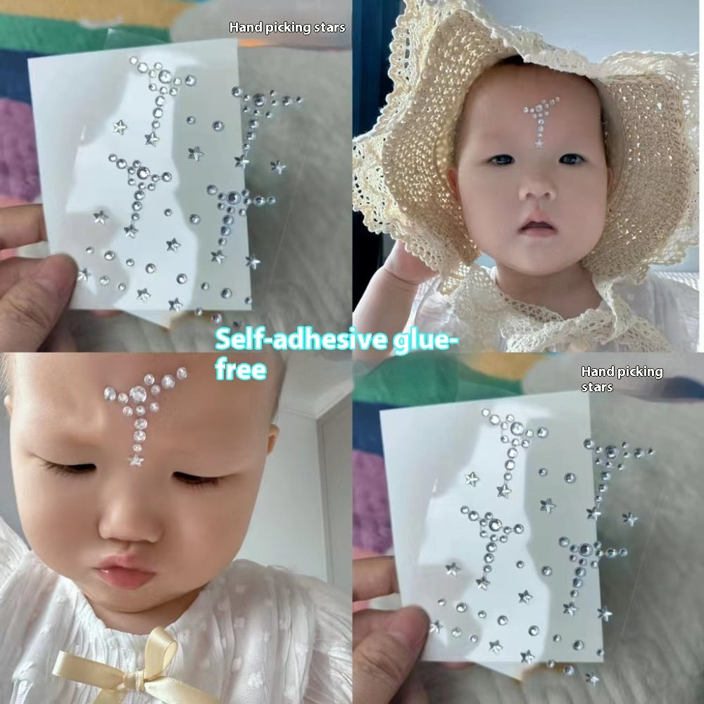 Comes With Sticky Pearl Stick-on Crystals Transparent Photo Shoot