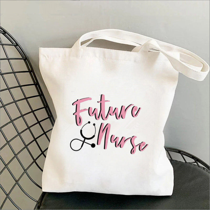 Nursing Printed Canvas Bag