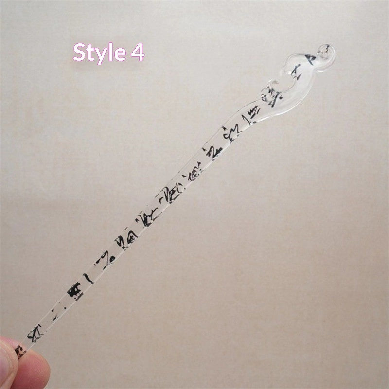 Elegant Chinese-style Hairpin In Traditional Chinese Ink-wash Style