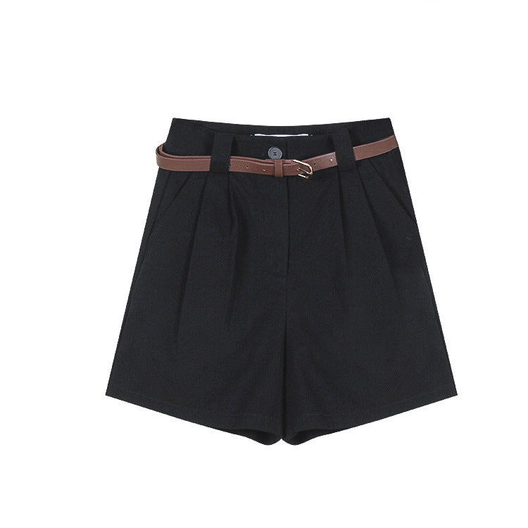 Women's Loose Casual High Waist Suit Shorts