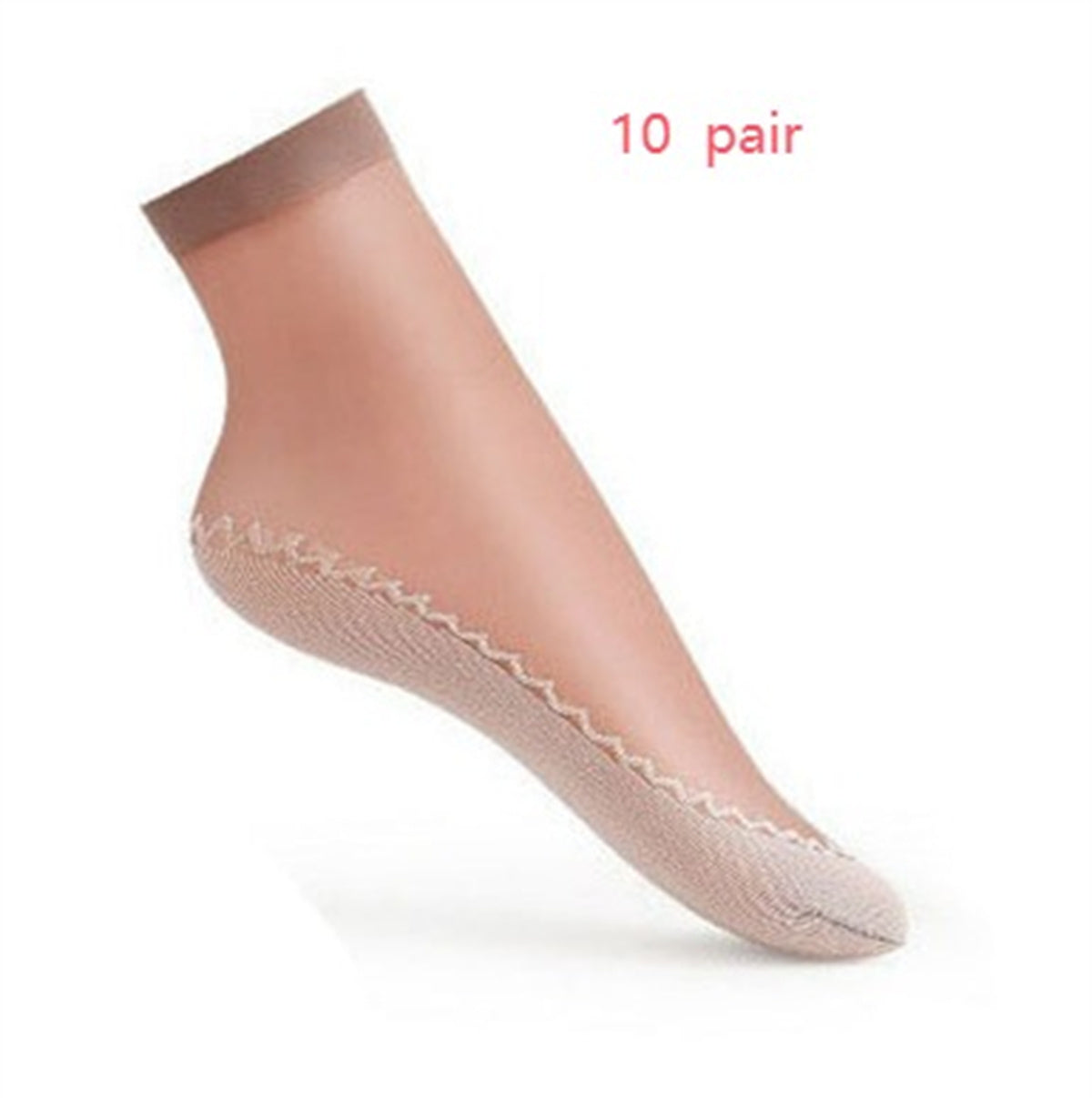 Velvet Women's Short Silk Stockings Pure Cotton Sweat Absorbing And Anti Slip