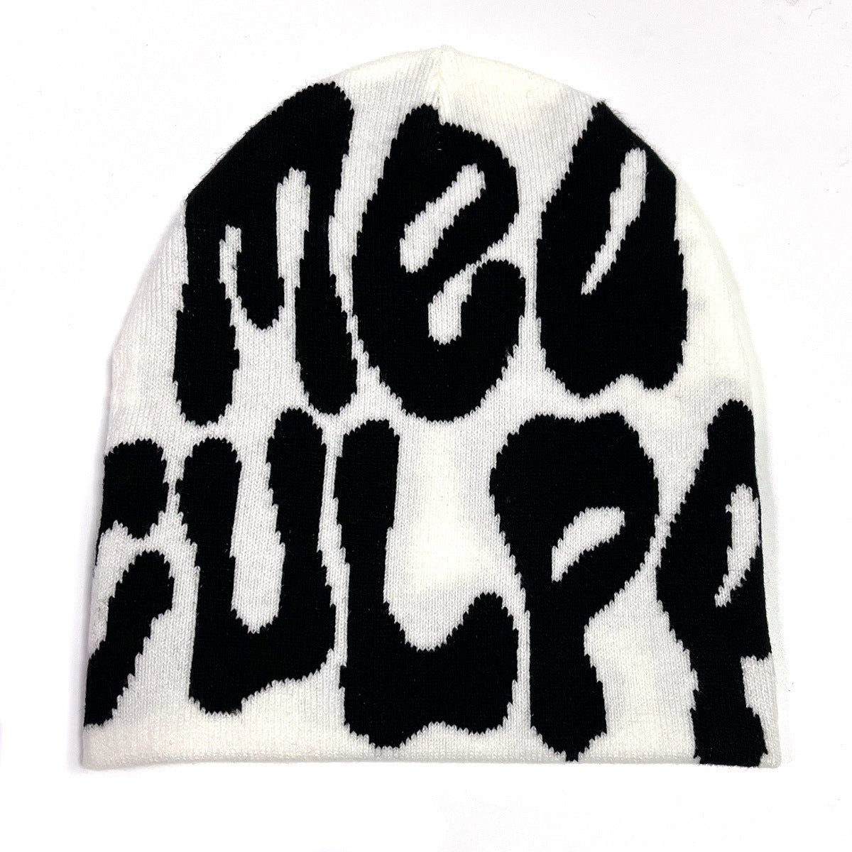 Jacquard Double-sided Acrylic Knitted Hat Without Curling Edges