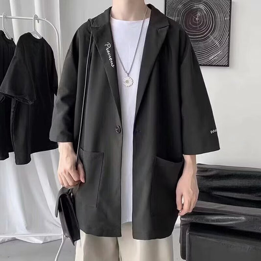 New Summer Lightweight Cropped Sleeve Suit