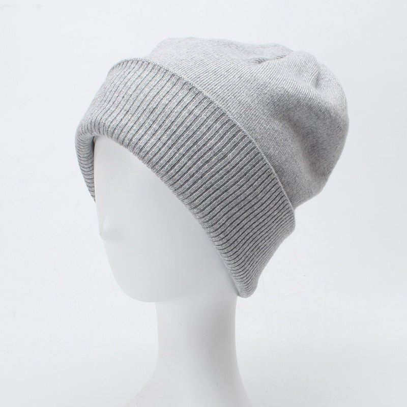 Double Layer Thickened Wool Knitted Hat Children