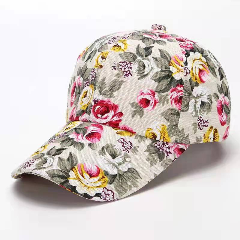 Women's Fashion Casual Floral Baseball Hat
