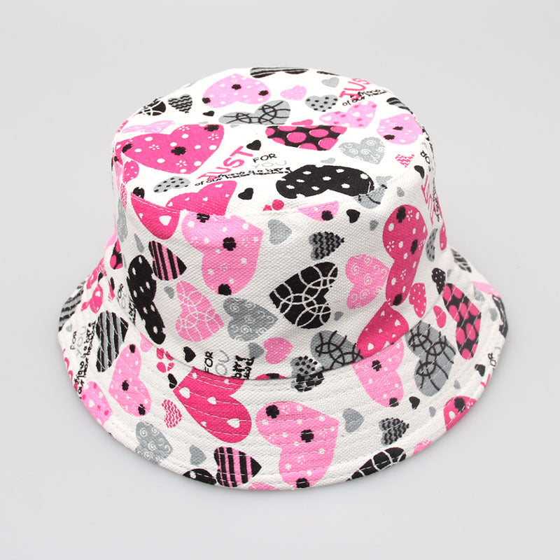 New Children's Flower Sun Casual Bucket Hat