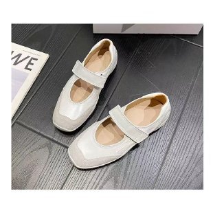 Fashion Sports Ballet Girl Thick Bottom Velcro Mary Jane Niche Leisure Pumps
