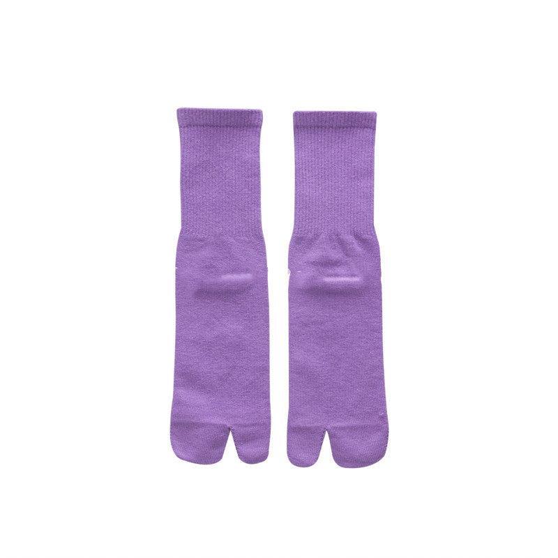Women's Candy Color Fluorescent Cotton Socks