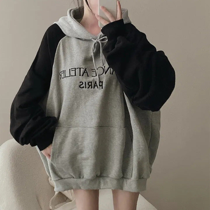 Amerikansk retro vinrød raglanærmet sweater