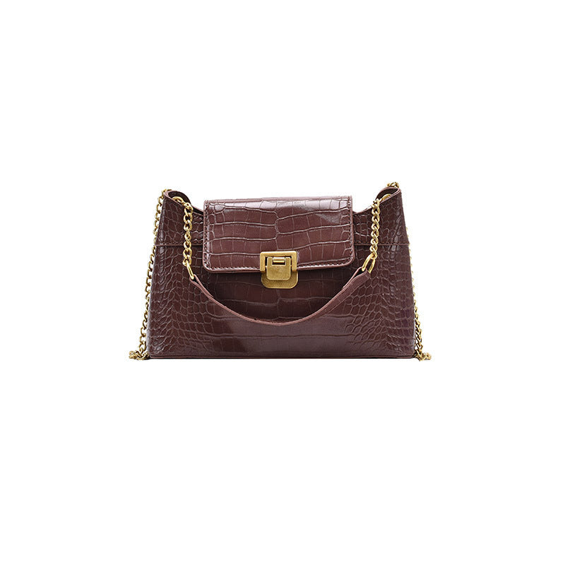 Textured Small Bag Female Fashion Chain Messenger Bag Net Red All-match