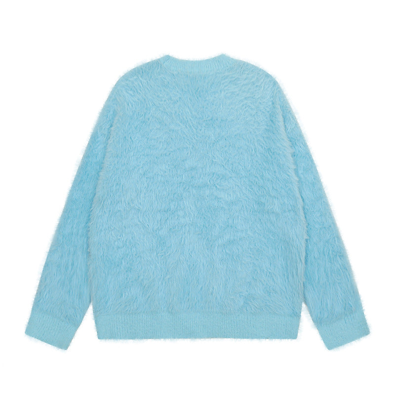 Cartoon Puppy Brocade Sweater Men And Women