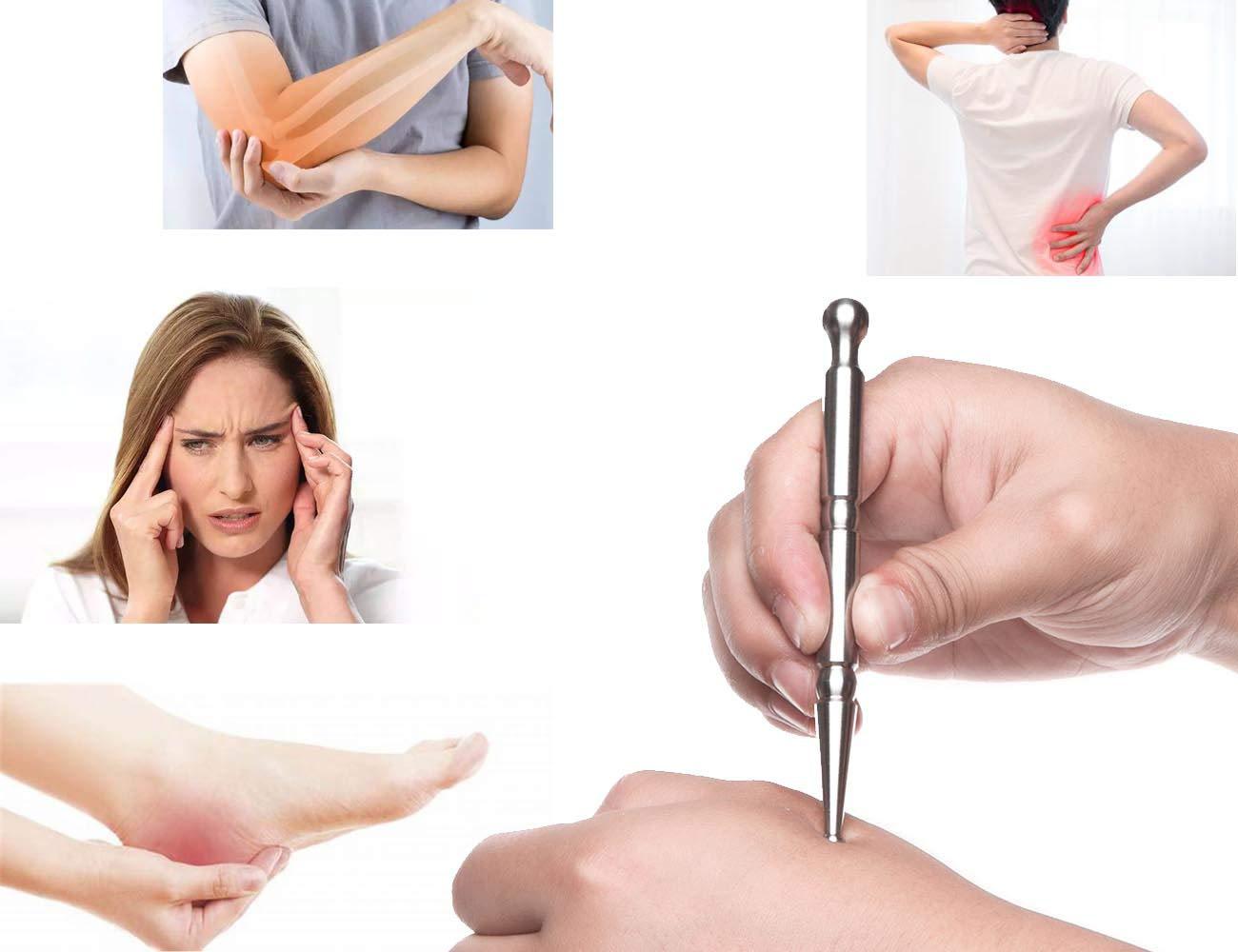 Body Face Manual Acupuncture Pen Dredge Meridian Stainless Steel Tool