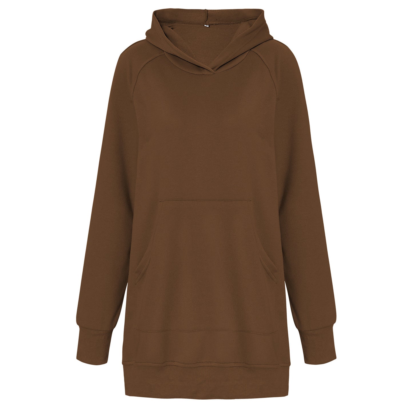 Women's Fashion Hooded Pullover Solid Color Sweatshirt Top