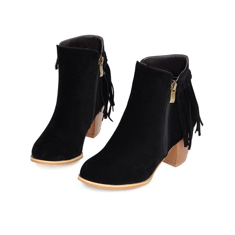 European And American Autumn And Winter Short Knight Boots