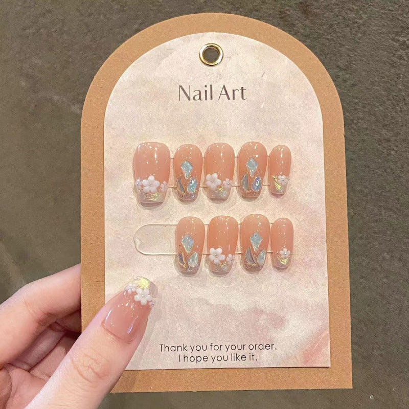Nail Art Spring Little Flowers Summer Vibe Wearable Fake Nails