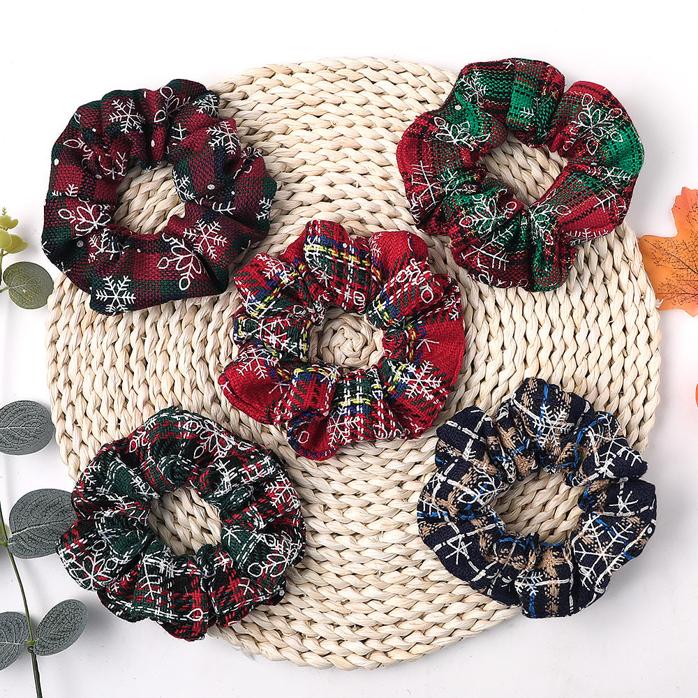Christmas Large Intestine Ring High Sense Hair Ring Headdress