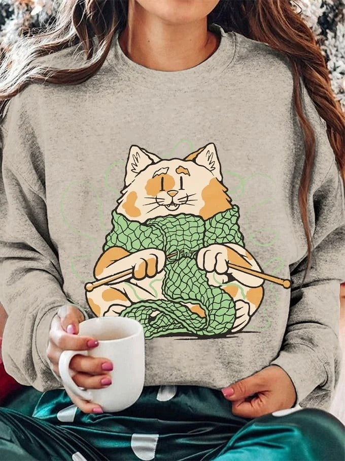 Women's Loose Casual Comfortable Versatile Daily Printing Sweater