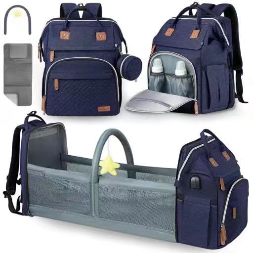 Folding Crib Anti-mosquito Stroller Large Capacity Baby Bag