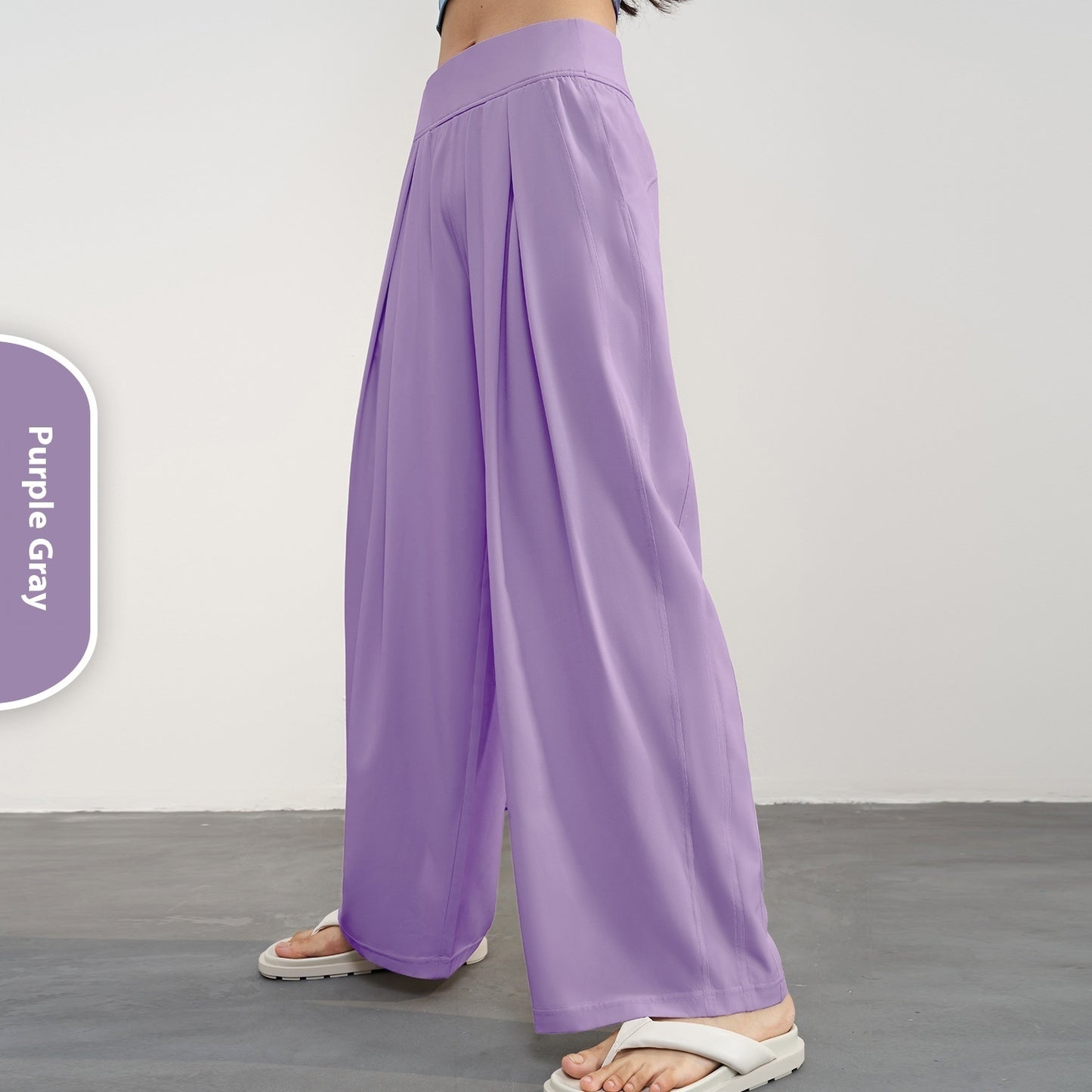 High Waist Loose Quick-drying Fitness Wide Leg Straight Pants